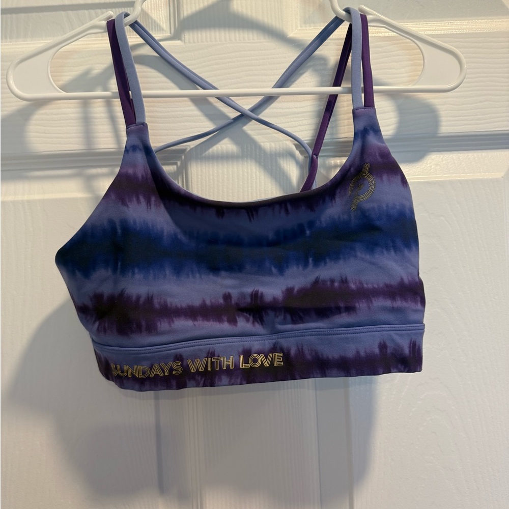 Peloton Purple Tie-Dye Bralette